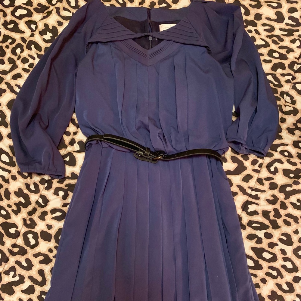 Wonderful 90’s meets 40’s SZ S  Pleated Dress